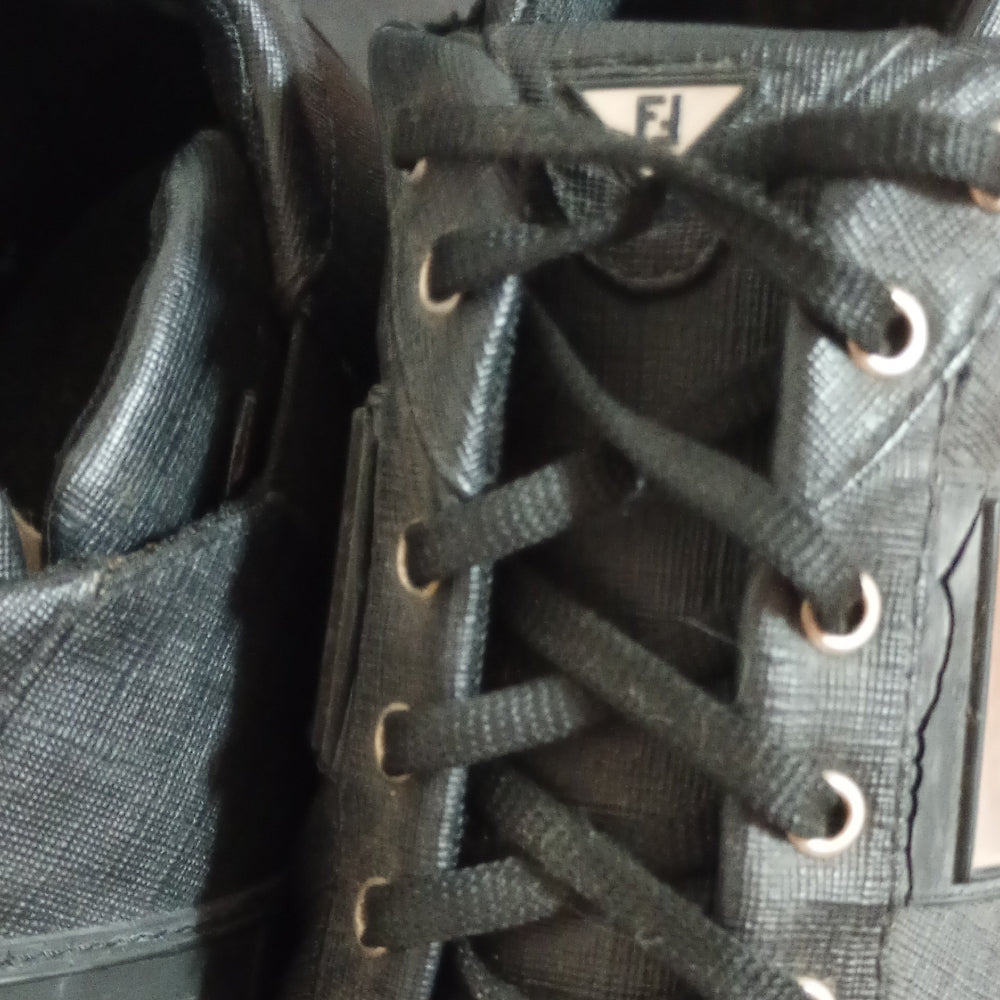 Sneaker Fendi in Pelle Nera con Logo – Taglia 38 | Usato Ottime Condizioni