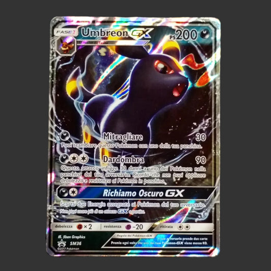 Pokémon Umbreon GX SM36 Black Star Promo – ITA Excellent