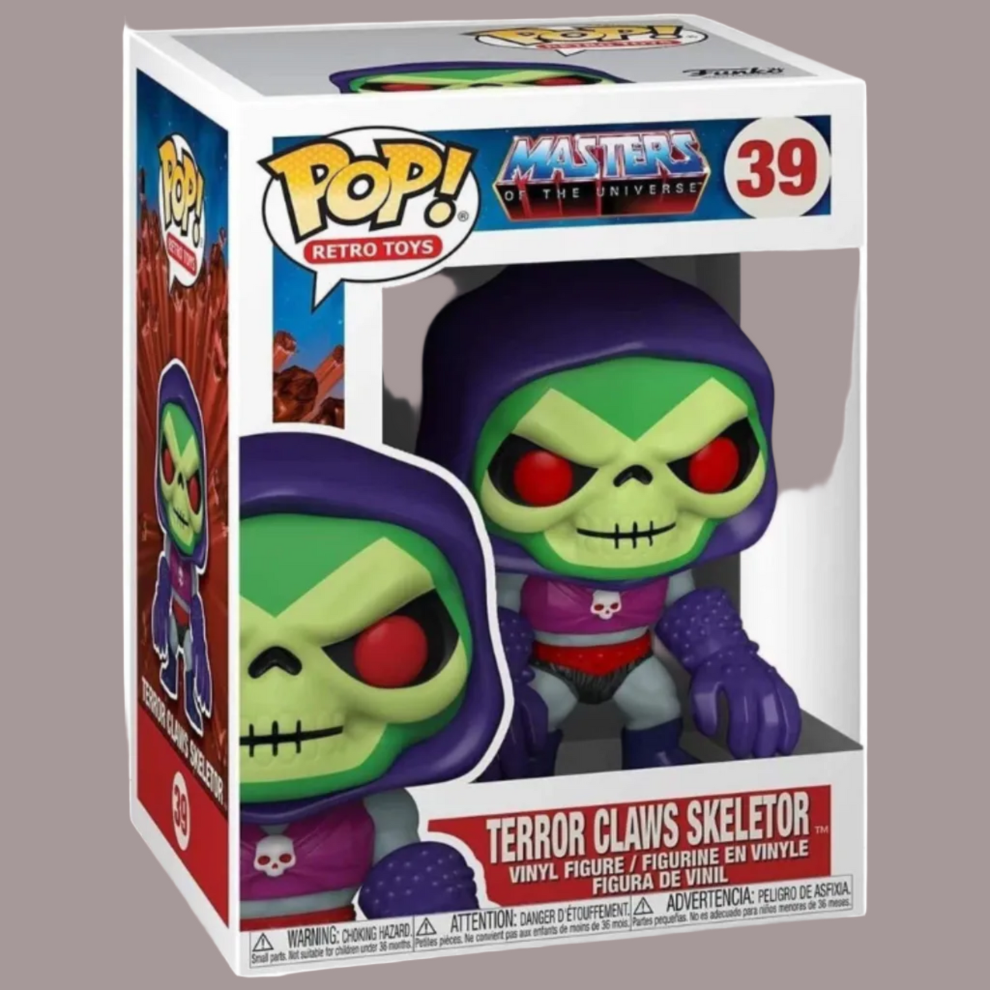Funko Pop Terror Claws Skeletor #39 Masters of the Universe Retro Toys Originale Nuovo