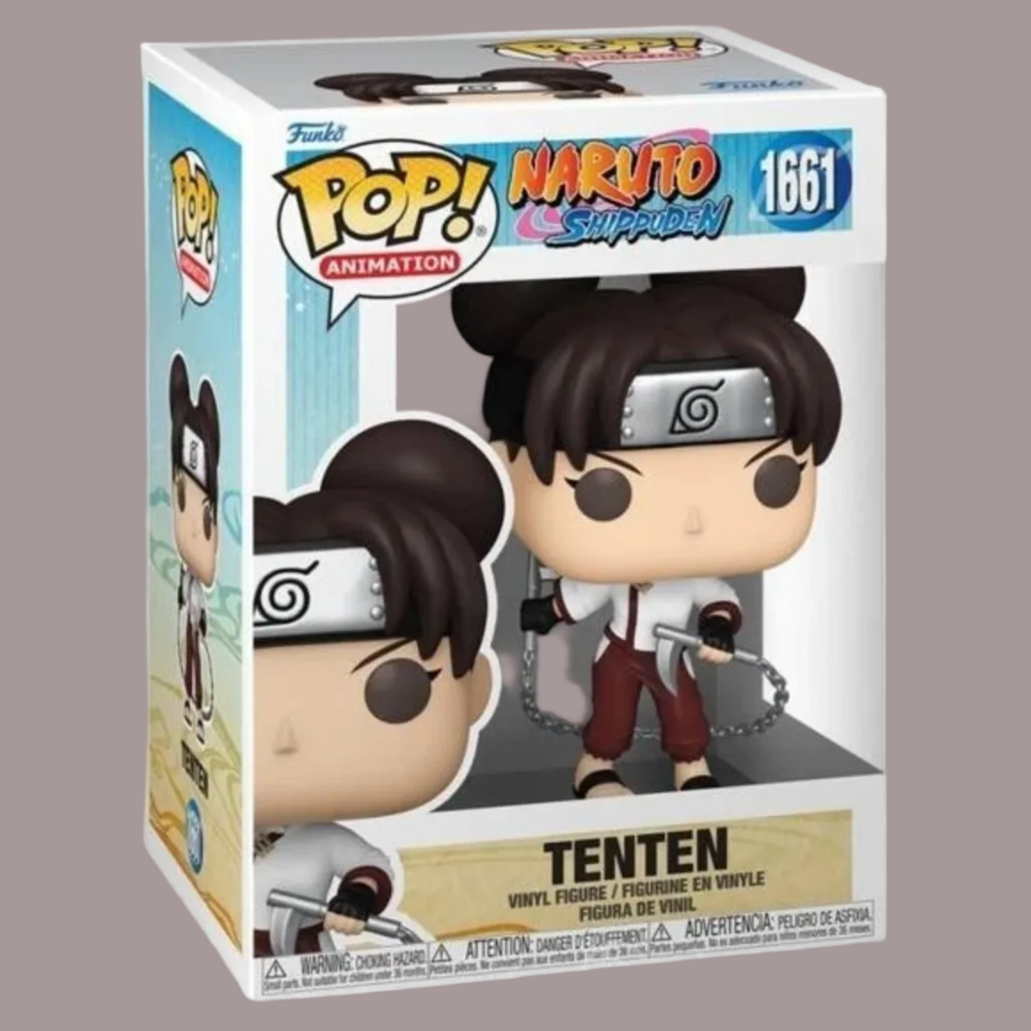 Funko Pop Tenten #1661 Naruto Shippuden Pop! Animation Originale Nuovo in Box