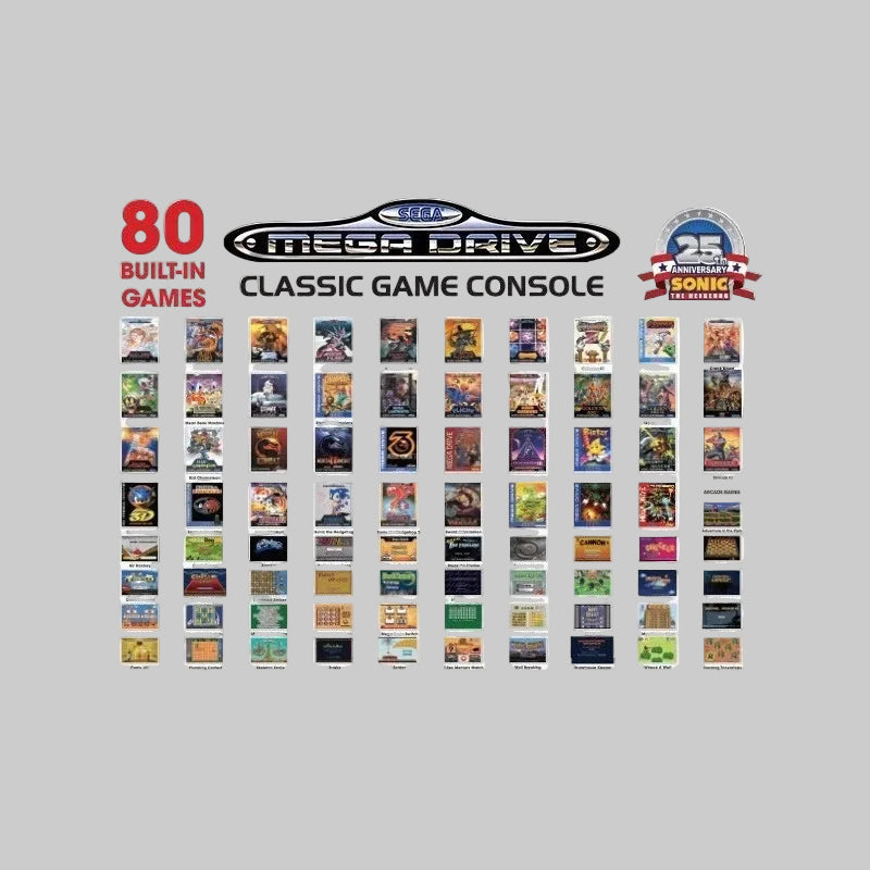 Sega Mega Drive Classic – Sonic 25th Anniversary Edition 80 Giochi