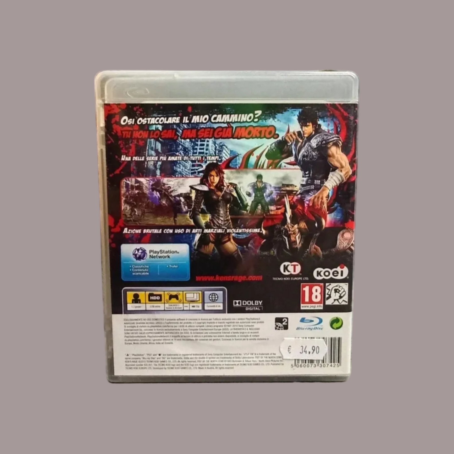 Fist of the North Star: Ken’s Rage – PS3 PAL Completo con Manuale ITA