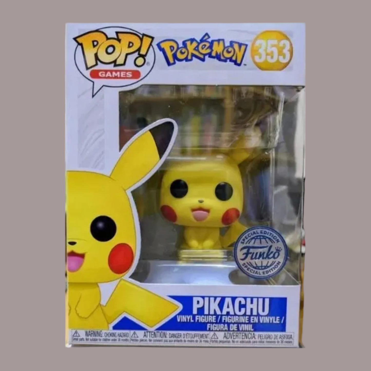 Funko Pop Pikachu #353 Special Edition Bollino Argento Pokémon Originale Nuovo