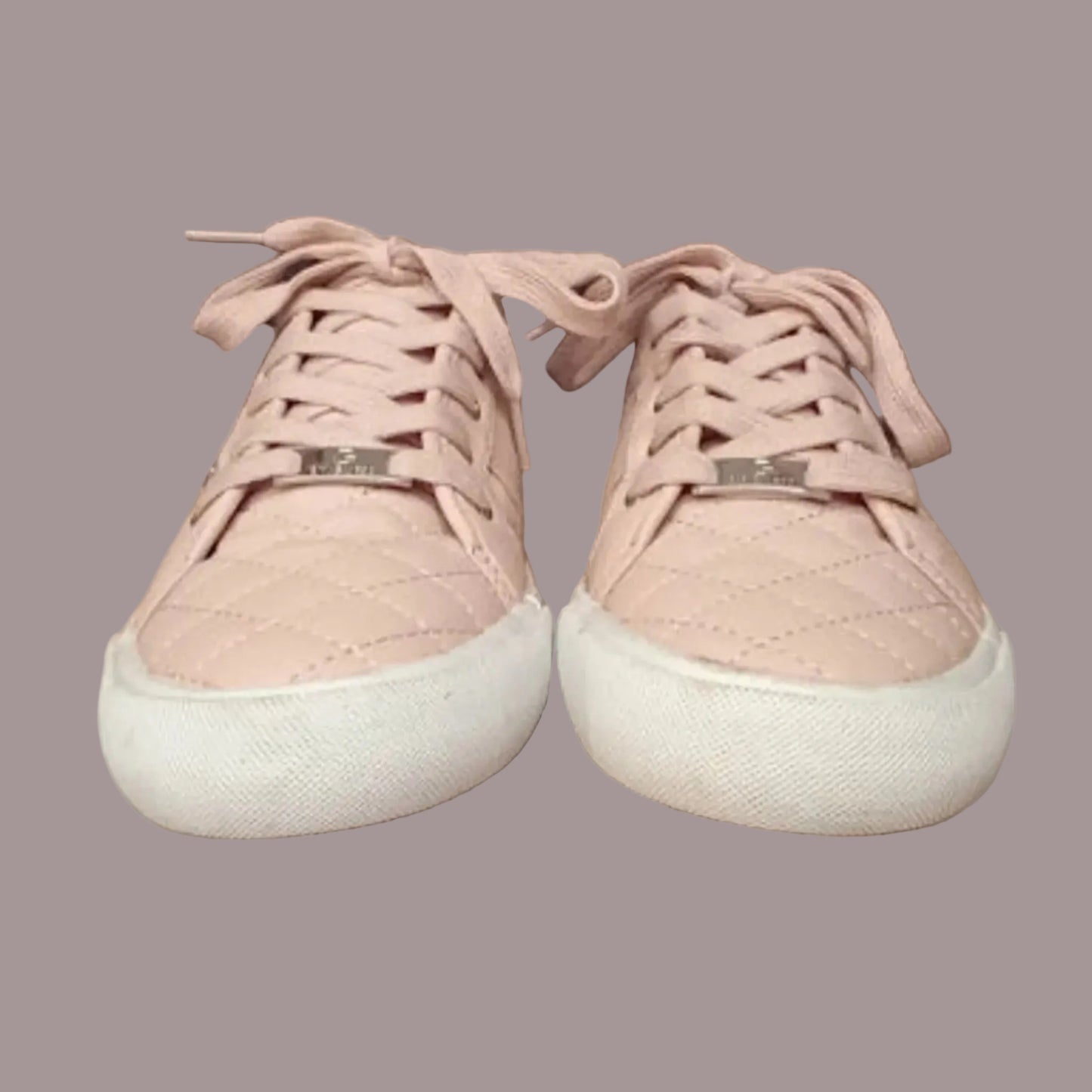 Sneakers G by Guess Rosa Trapuntate Logo Argento Donna Nuove Taglia 39 EU