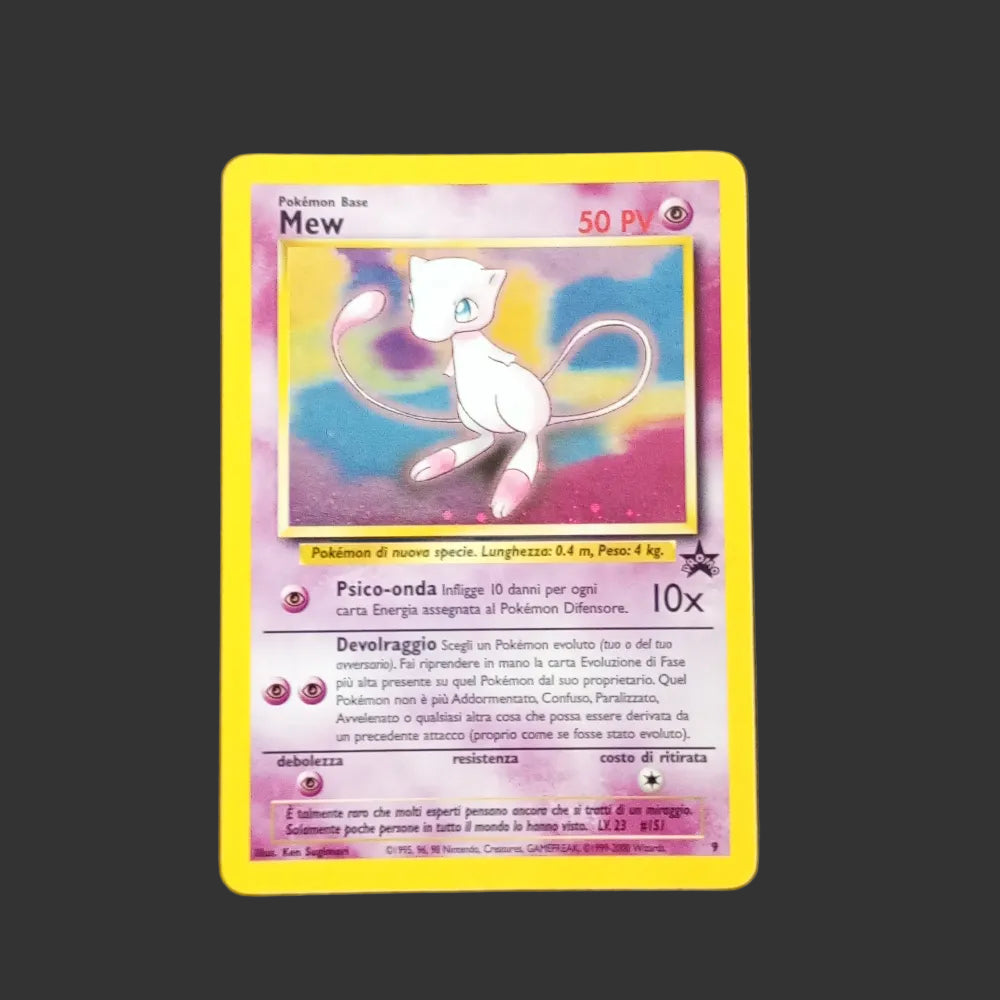 Carta Pokémon Mew Promo 9 Holo Italiana Vintage Wizards