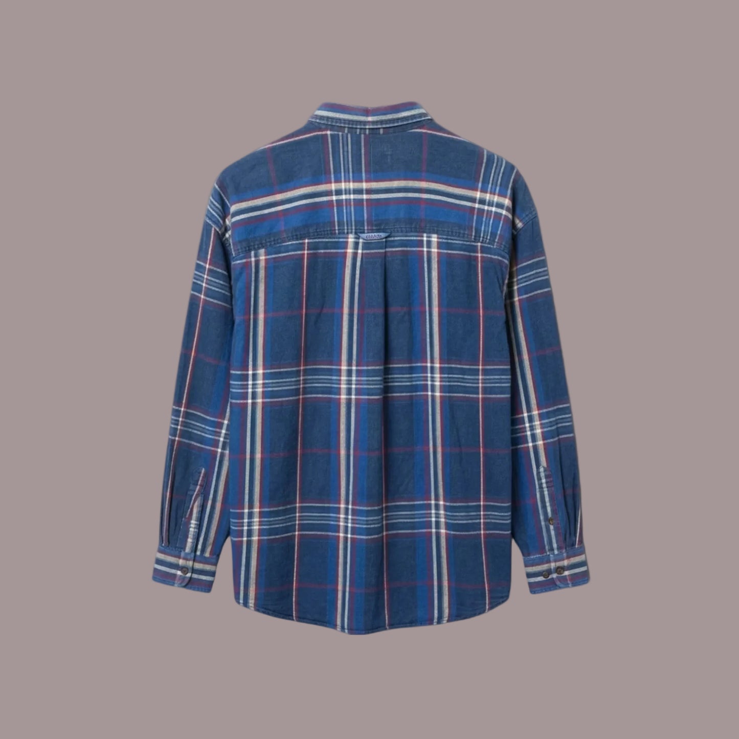 Chaps Ralph Lauren Camicia Flanella Tartan Blu – Taglia XL