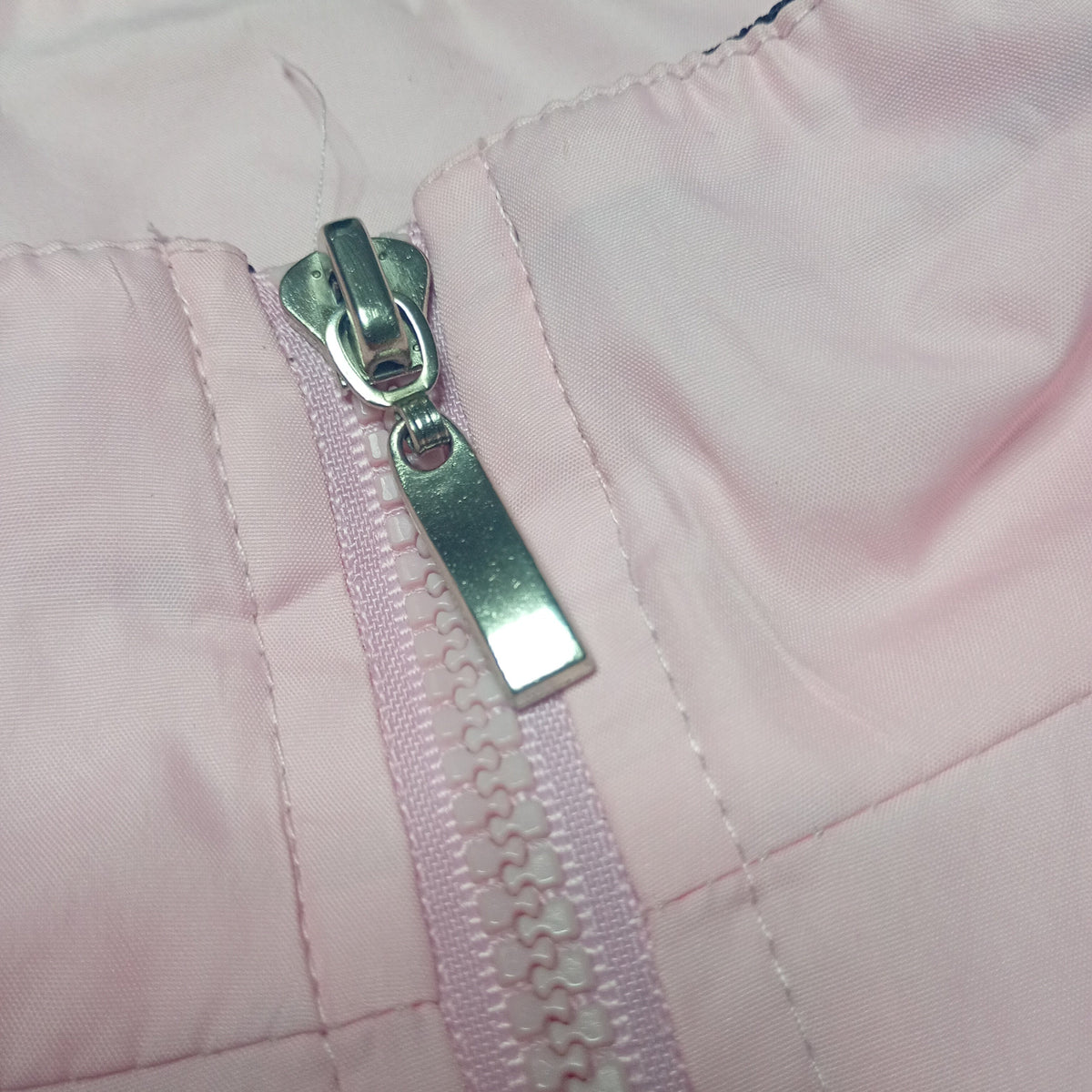 Giacca a Vento Donna Rosa Pastello Zip K-Way Y2K Sport Fodera Rete Windbreaker