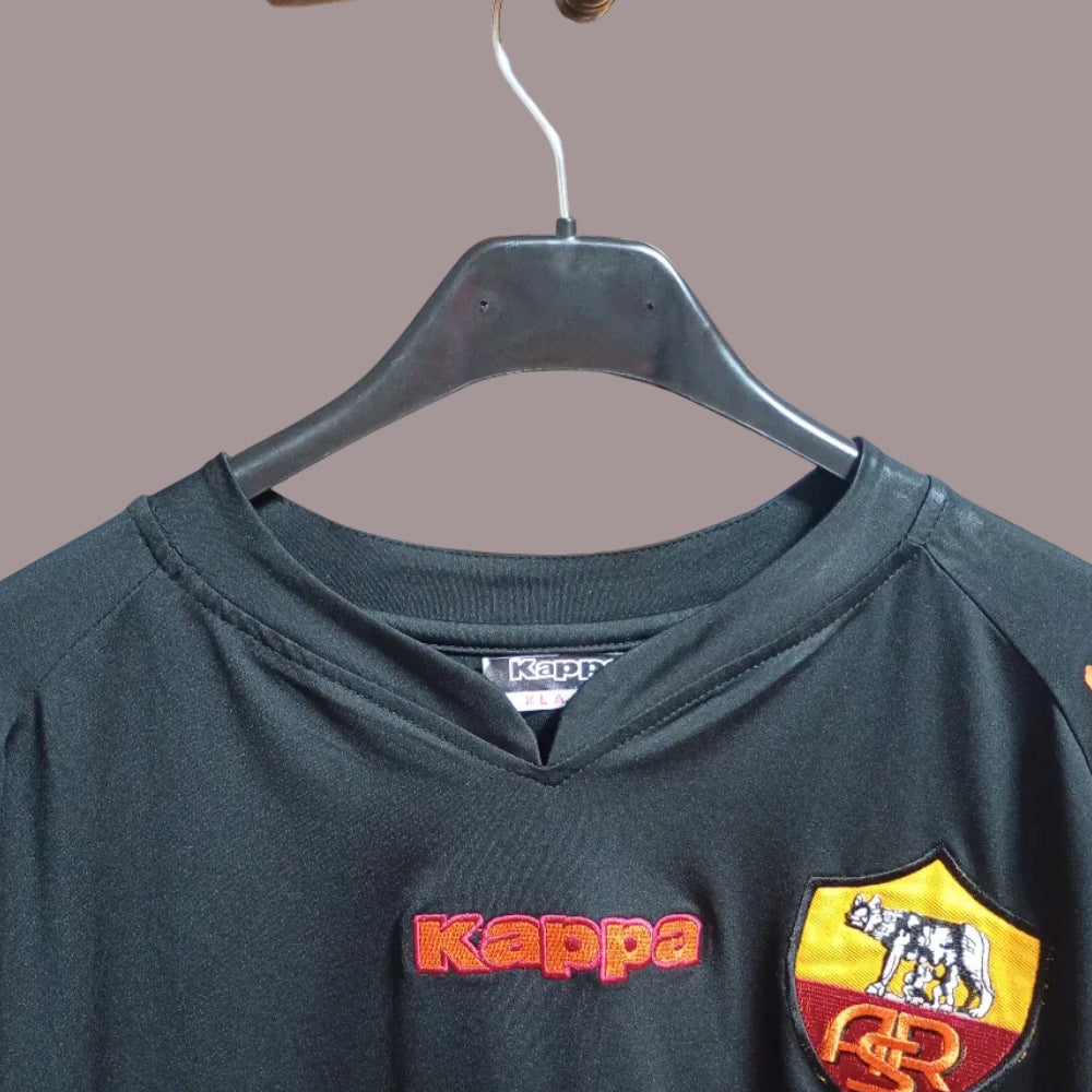Maglia AS Roma 2007/2008 Nera Mexès #5 Kappa – Taglia XL | Usato Perfetto