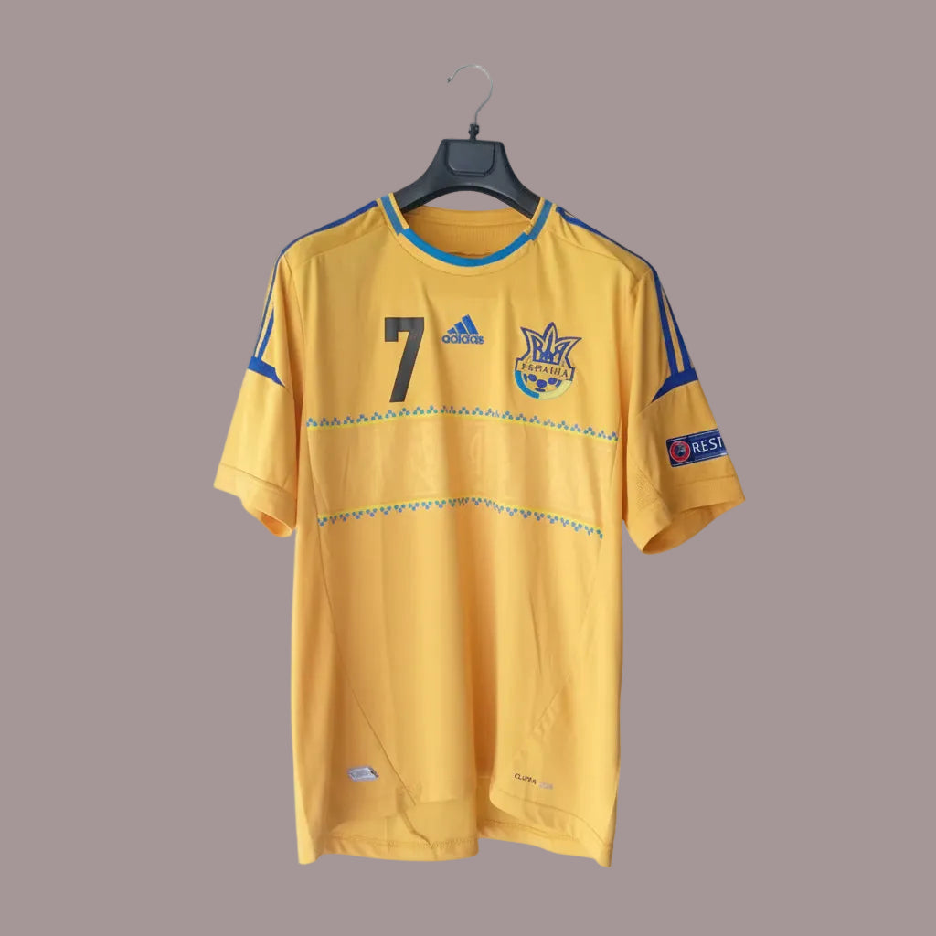 Maglia Ucraina Euro 2012 Shevchenko #7 Adidas – Taglia L | Eccellenti Condizioni