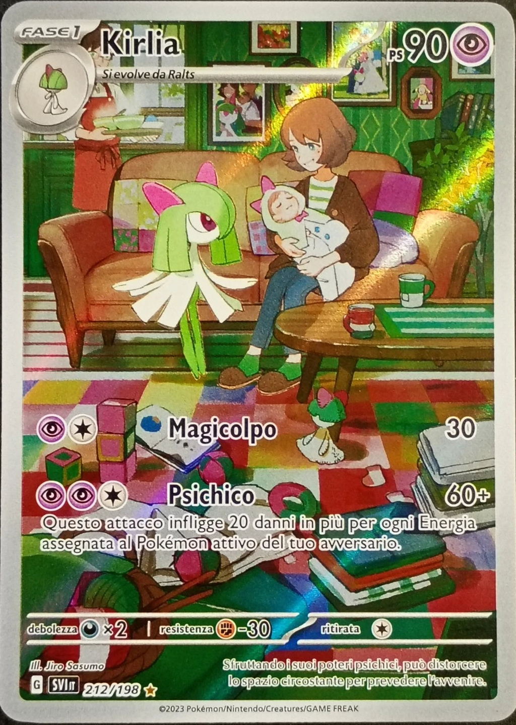 Kirlia 212/198 Art Rare – Scarlatto e Violetto Pokémon ITA Near Mint