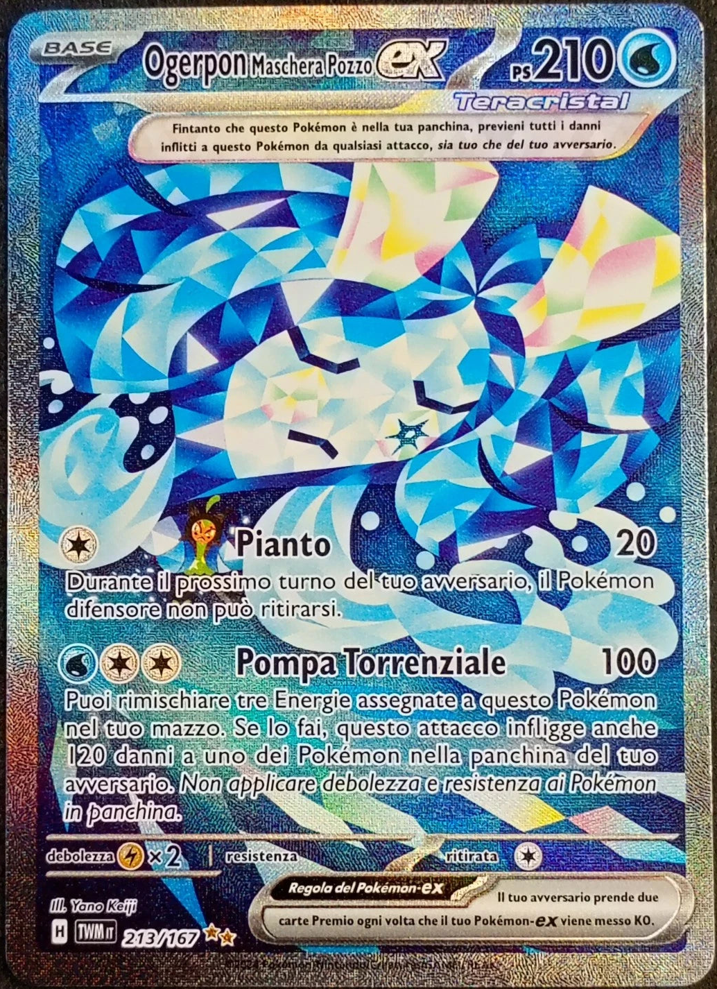 Pokémon Ogerpon Maschera Pozzo ex 213/167 SR – Crepuscolo Mascherato ITA Near Mint