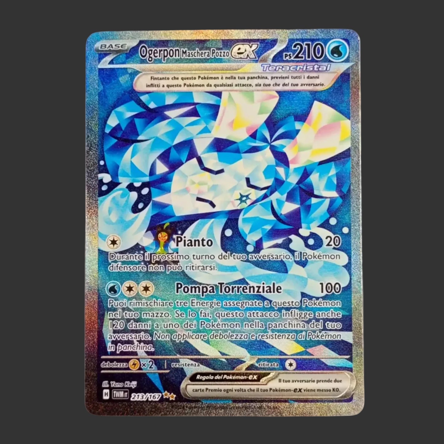 Pokémon Ogerpon Maschera Pozzo ex 213/167 SR – Crepuscolo Mascherato ITA Near Mint