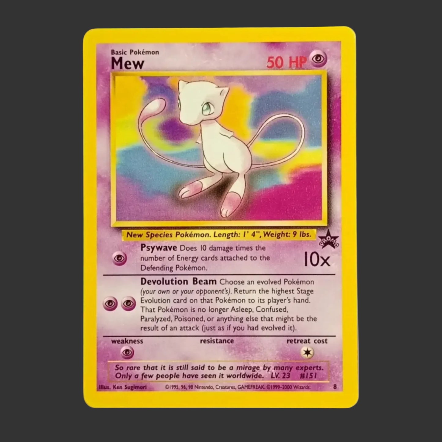 Pokémon Mew Promo #8 WOTC 1999 – Holo Rare Inglese EXC Vintage