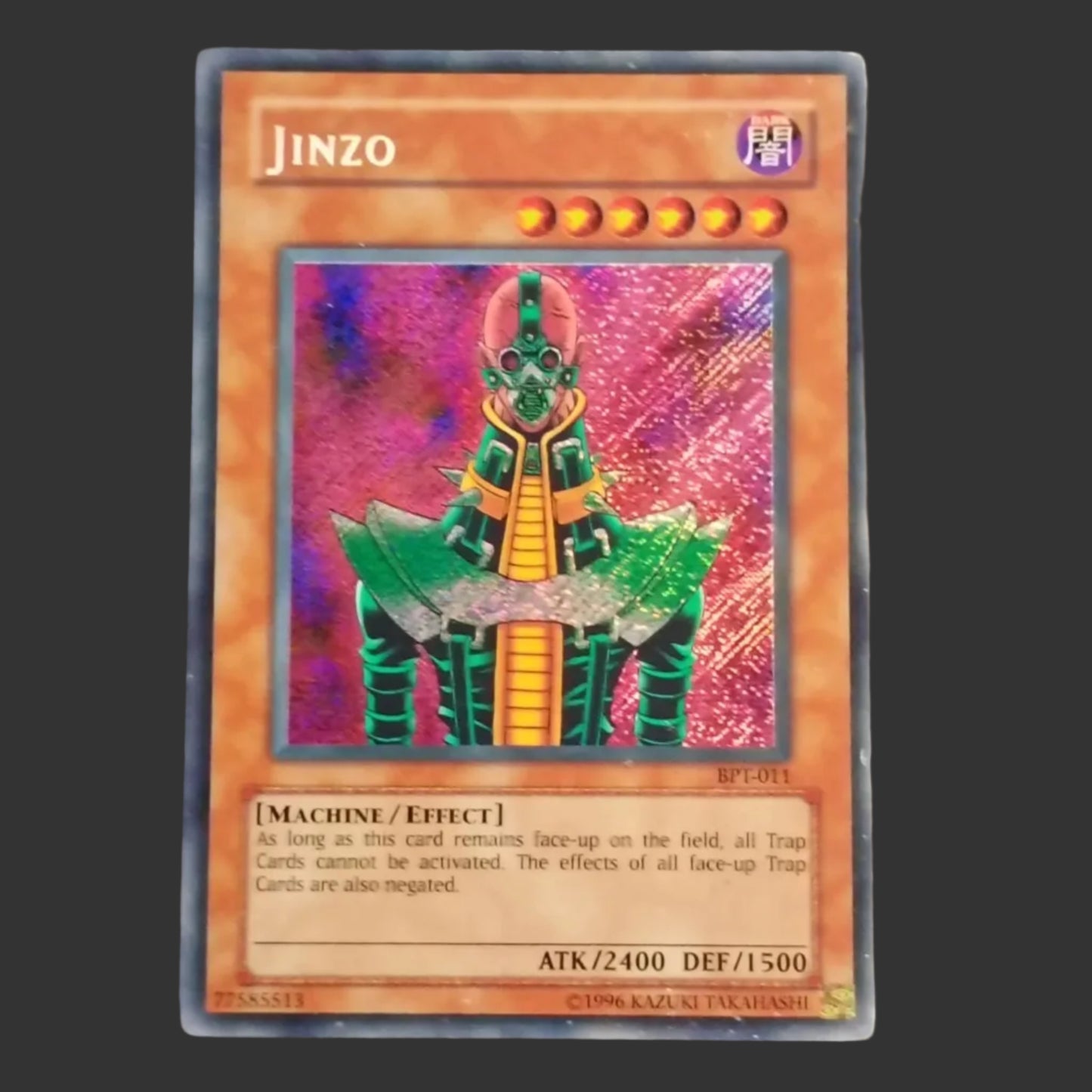 Yu-Gi-Oh! Jinzo BPT-011 Secret Rare – Promo Tin Inglese Vintage