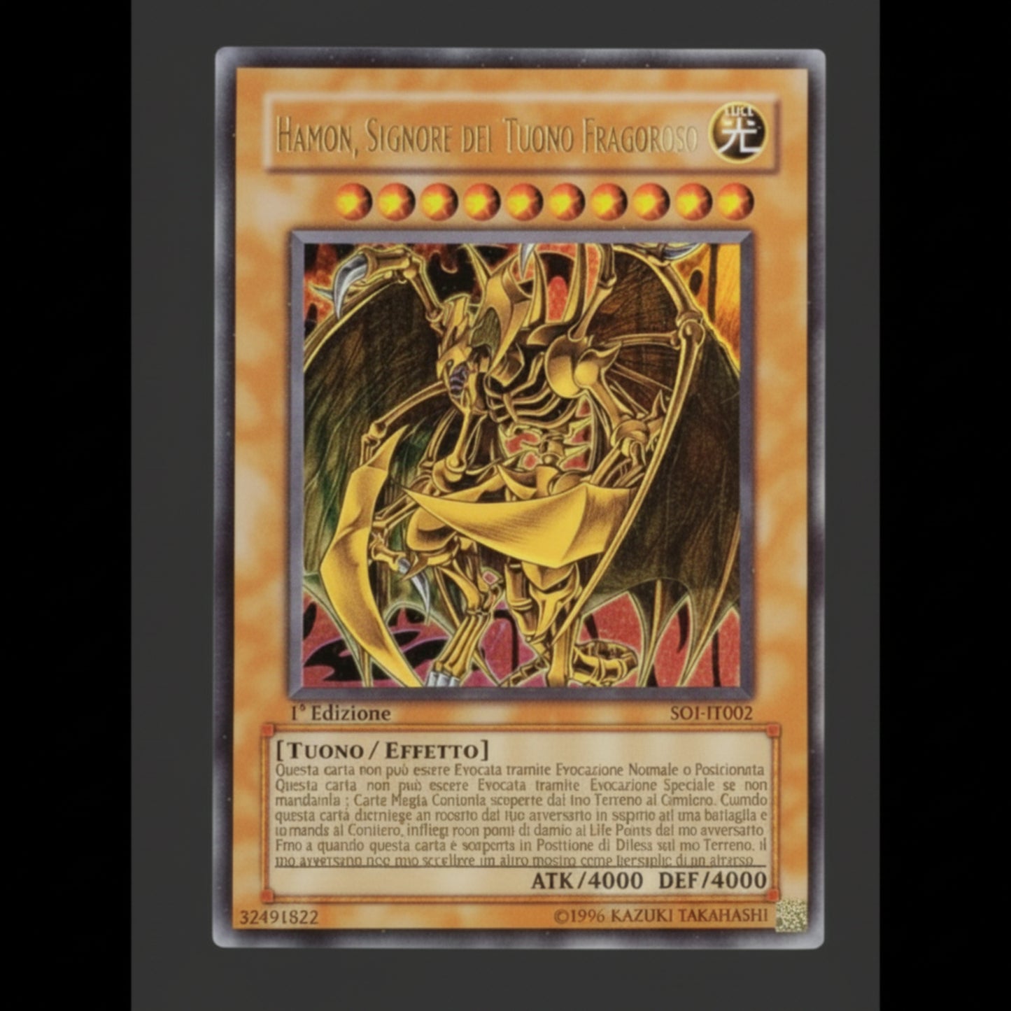 Yu-Gi-Oh! Hamon, Signore del Tuono Fragoroso SOI-IT002 – Secret Rare 1ª Edizione ITA