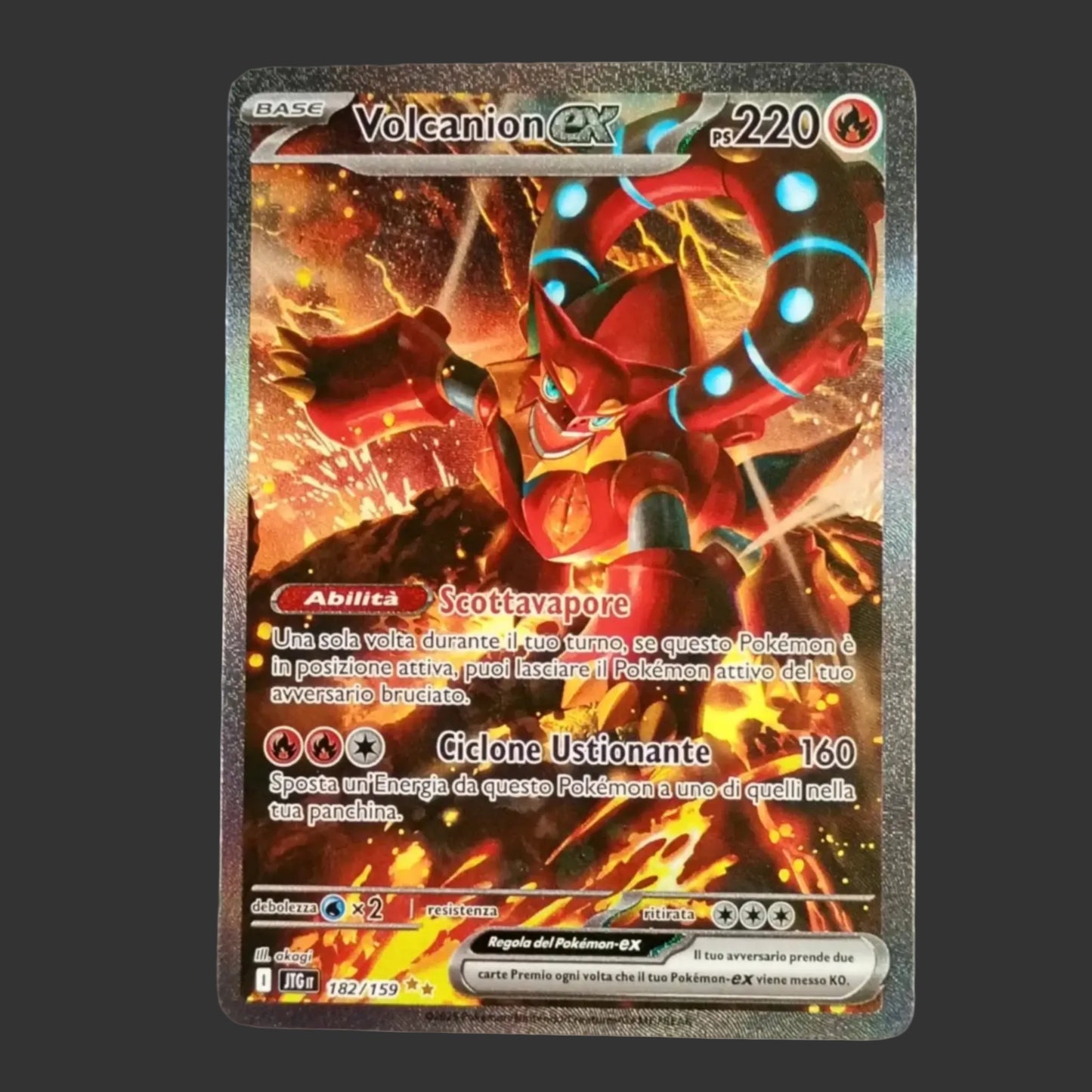 Pokémon Volcanion EX 182/159 – Special Art Rara Avventure Insieme ITA Near Mint