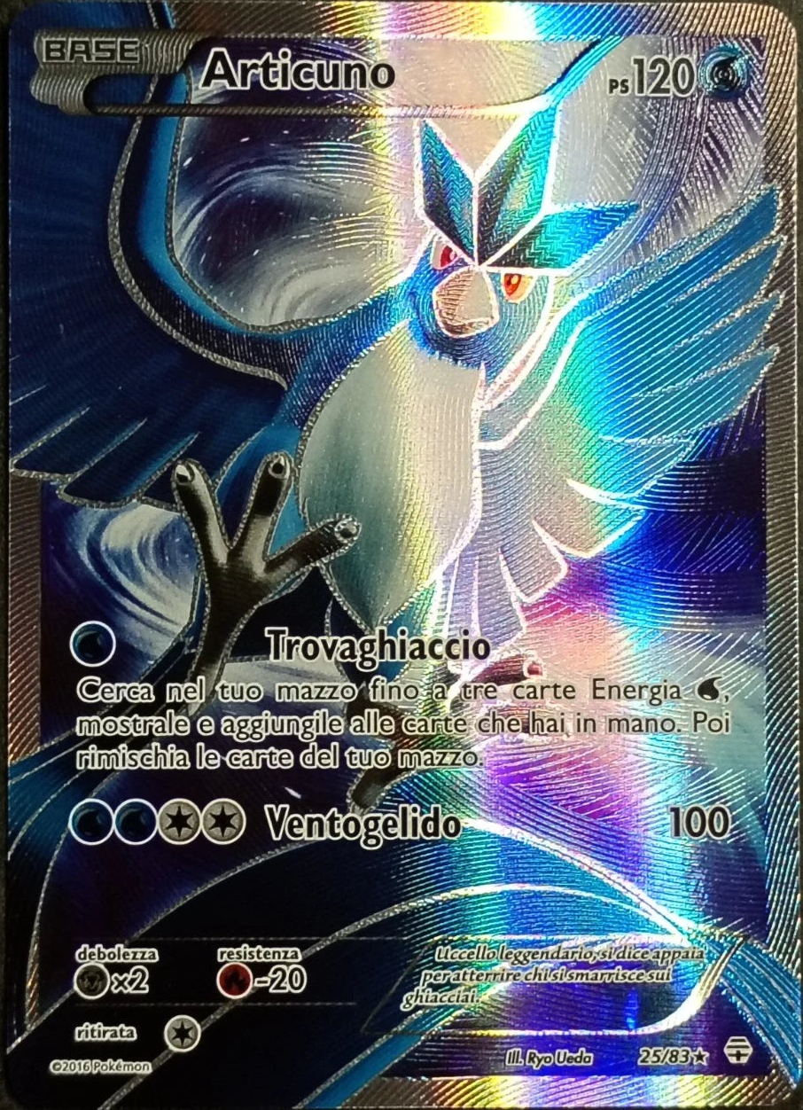 Pokémon Articuno 25/83 Ultra Rara – Generazioni ITA Light Played
