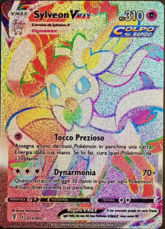 Pokémon Sylveon VMAX 211/203 Rainbow Rare – Evoluzioni Eteree ITA Near Mint