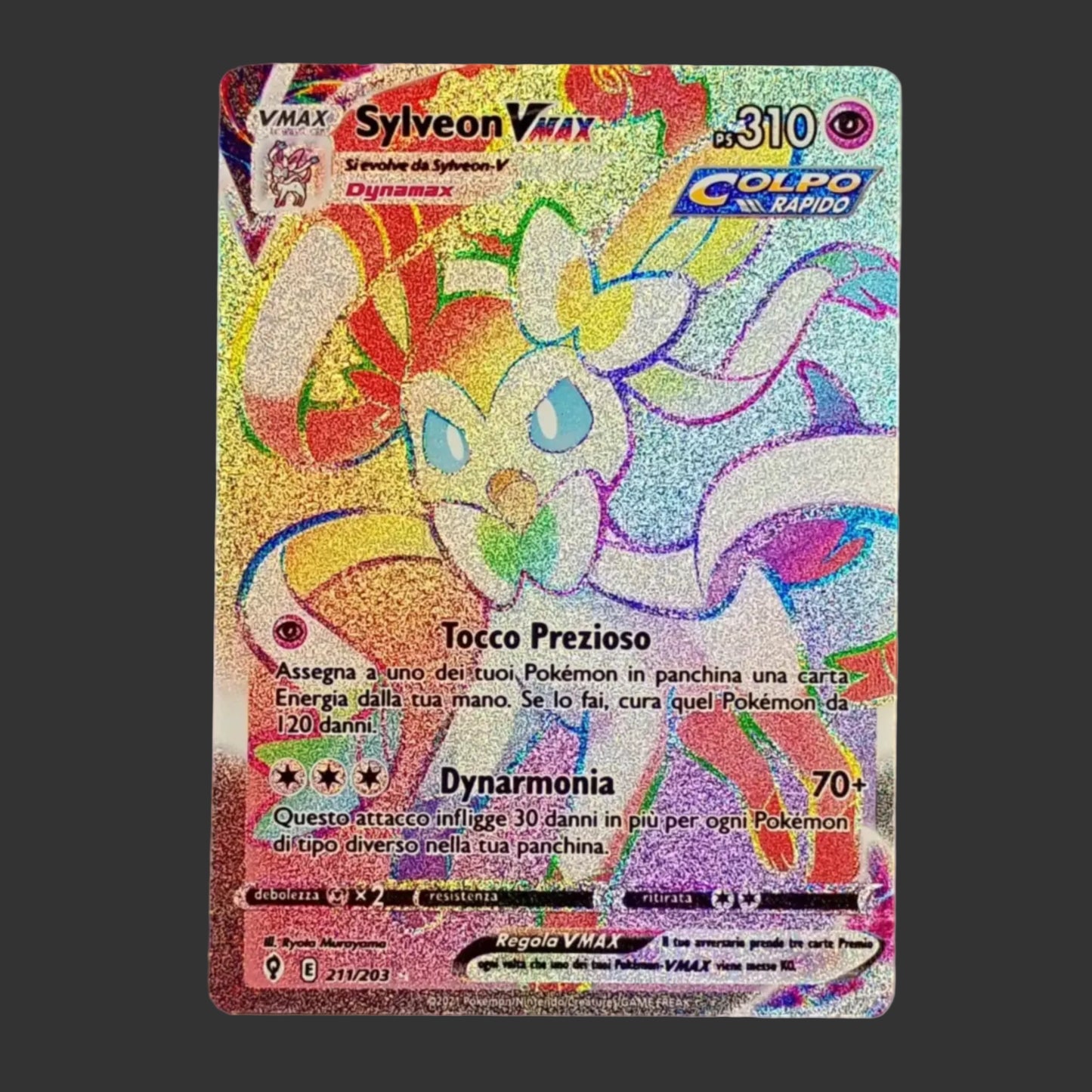 Pokémon Sylveon VMAX 211/203 Rainbow Rare – Evoluzioni Eteree ITA Near Mint