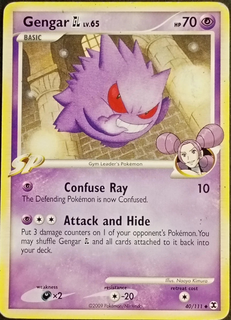 Pokémon Gengar GL 40/111 – Rising Rivals 2009 Inglese Vintage