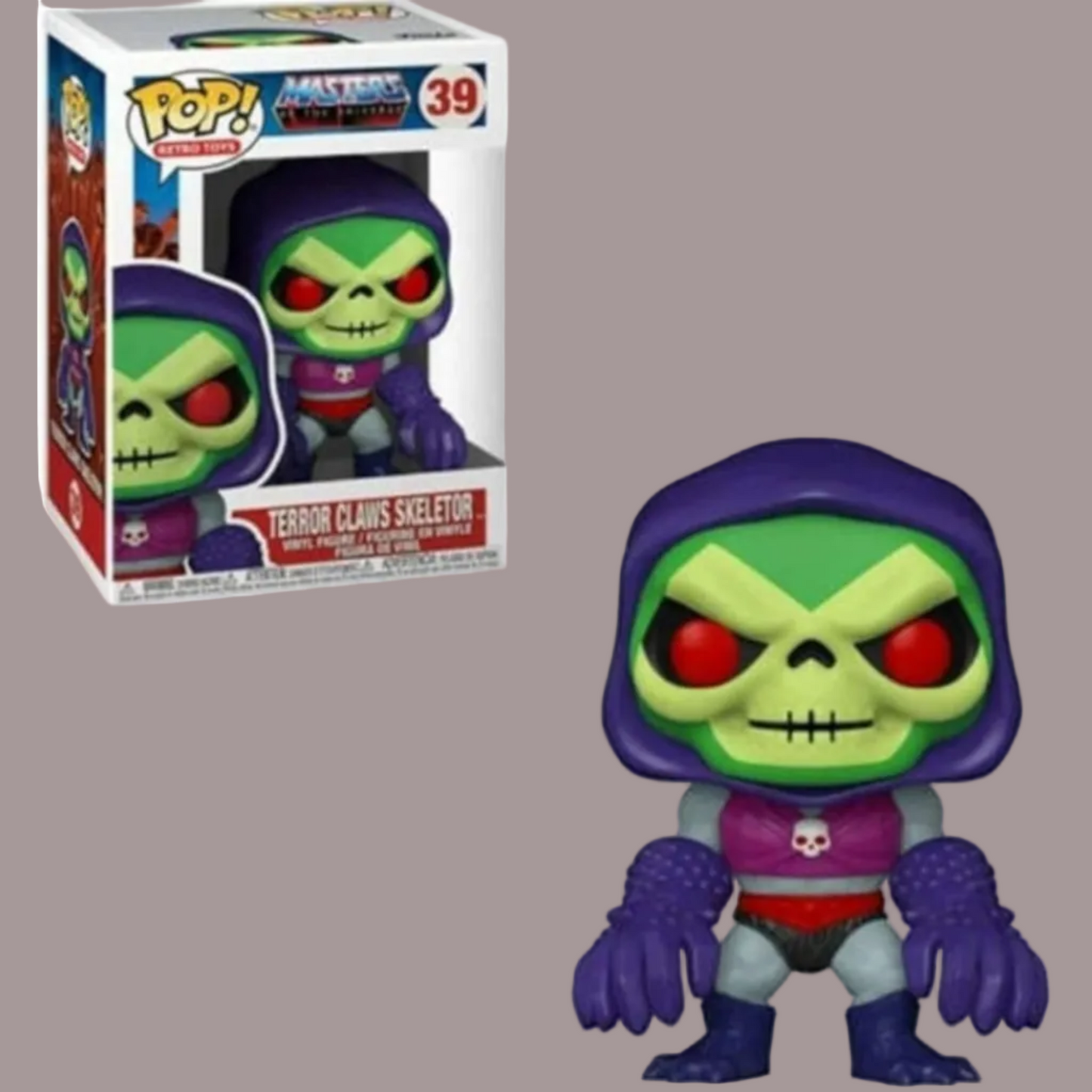 Funko Pop Terror Claws Skeletor #39 Masters of the Universe Retro Toys Originale Nuovo