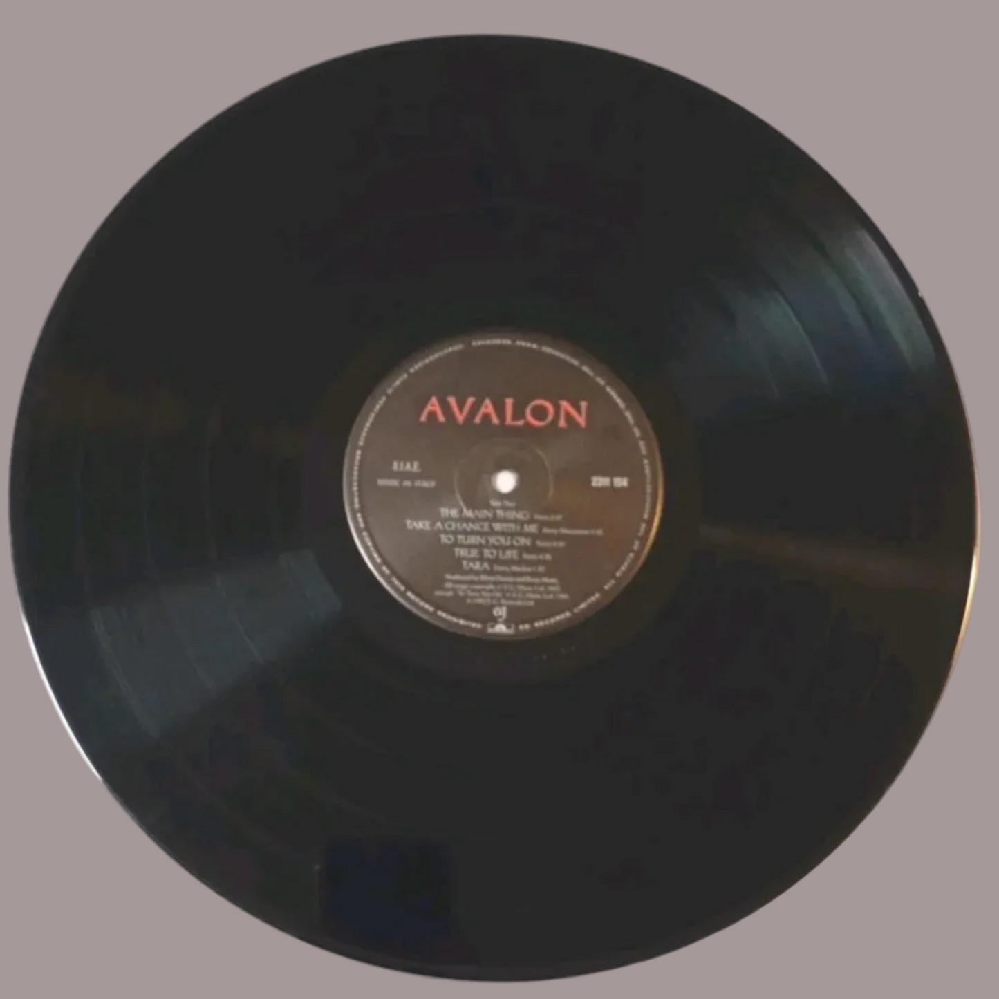 Roxy Music – Avalon (E.G. Records, 1982) First Press ITA