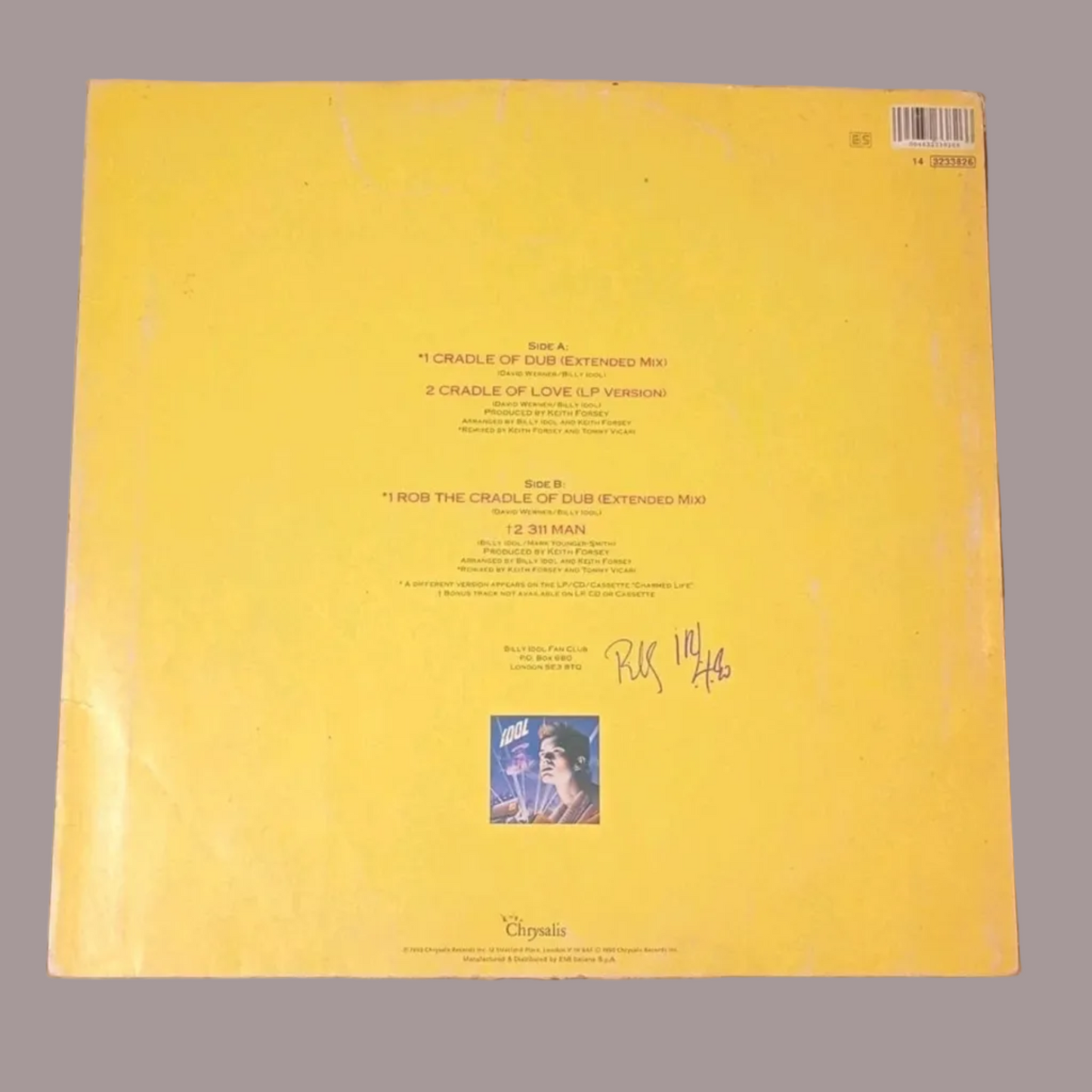 Billy Idol – Cradle of Love (Chrysalis, 1990)