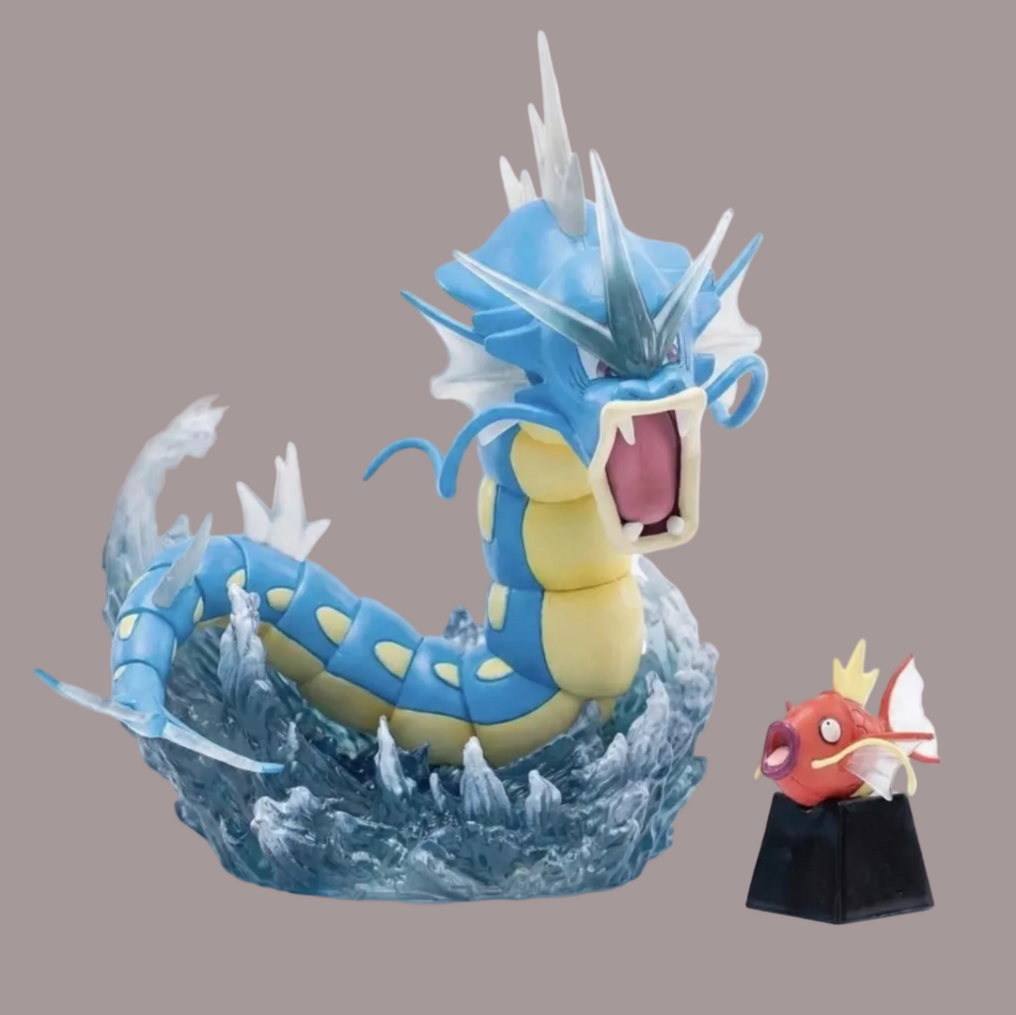 Diorama Pokémon Gyarados & Magikarp – Statua in Resina da Collezione