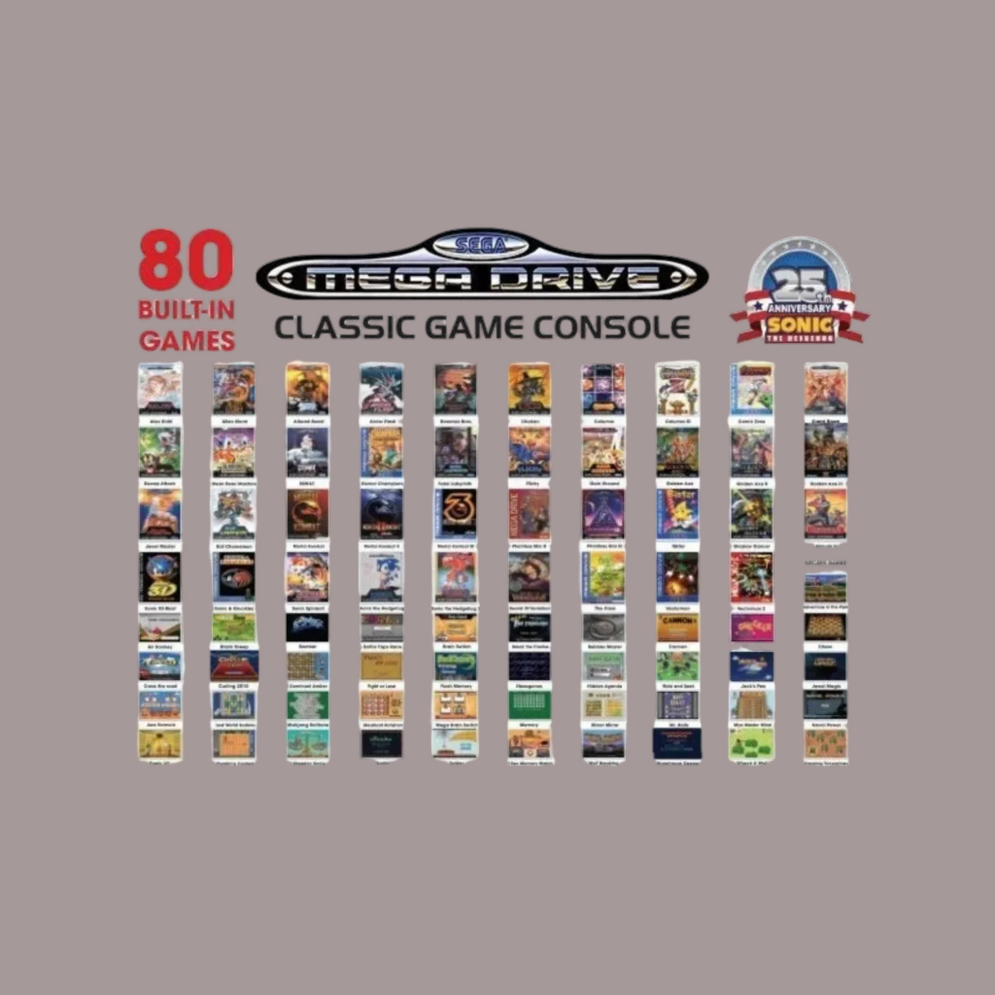 Sega Mega Drive Classic – Sonic 25th Anniversary Edition 80 Giochi