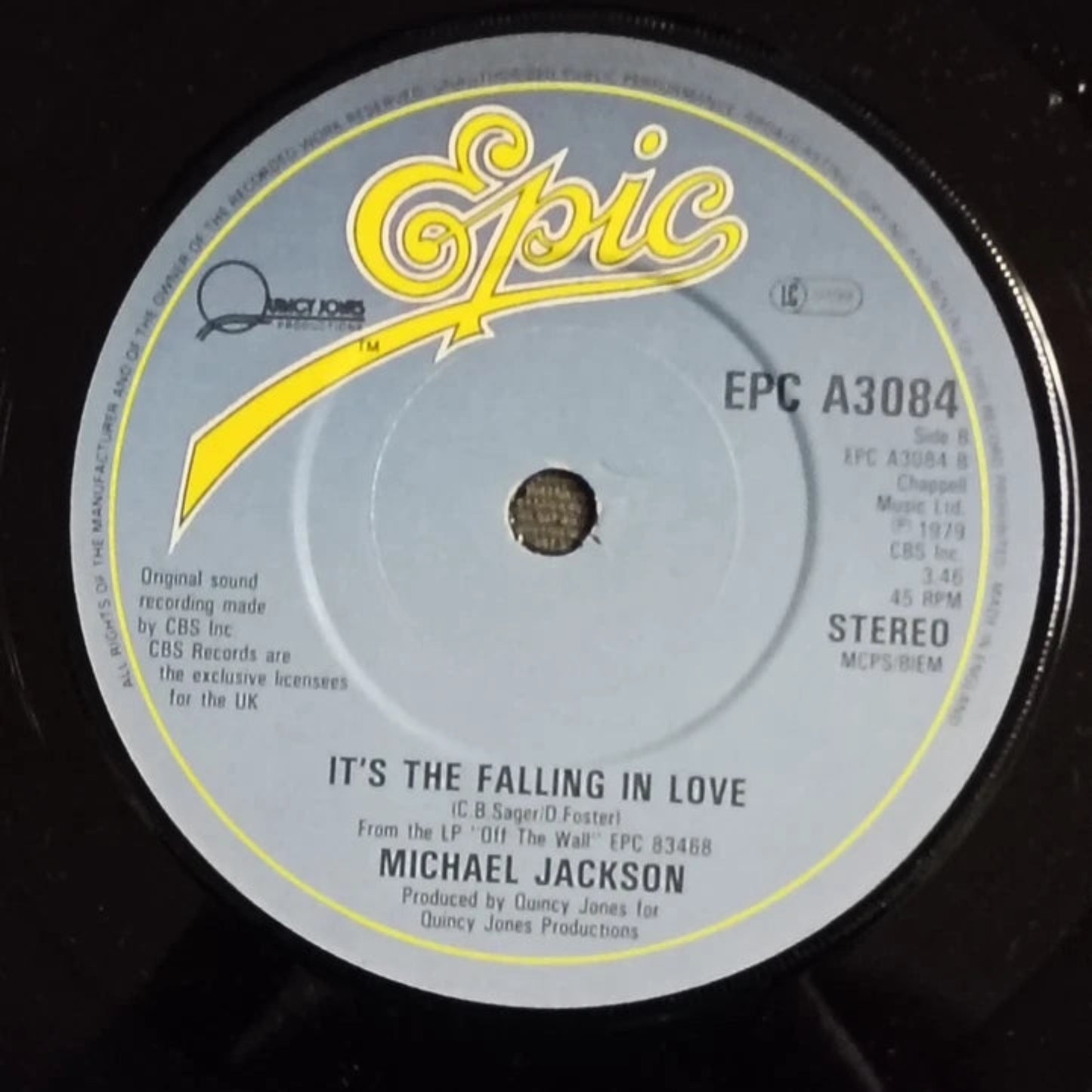 Michael Jackson – Billie Jean 7" 45 Giri 1982 – Originale Epic UK