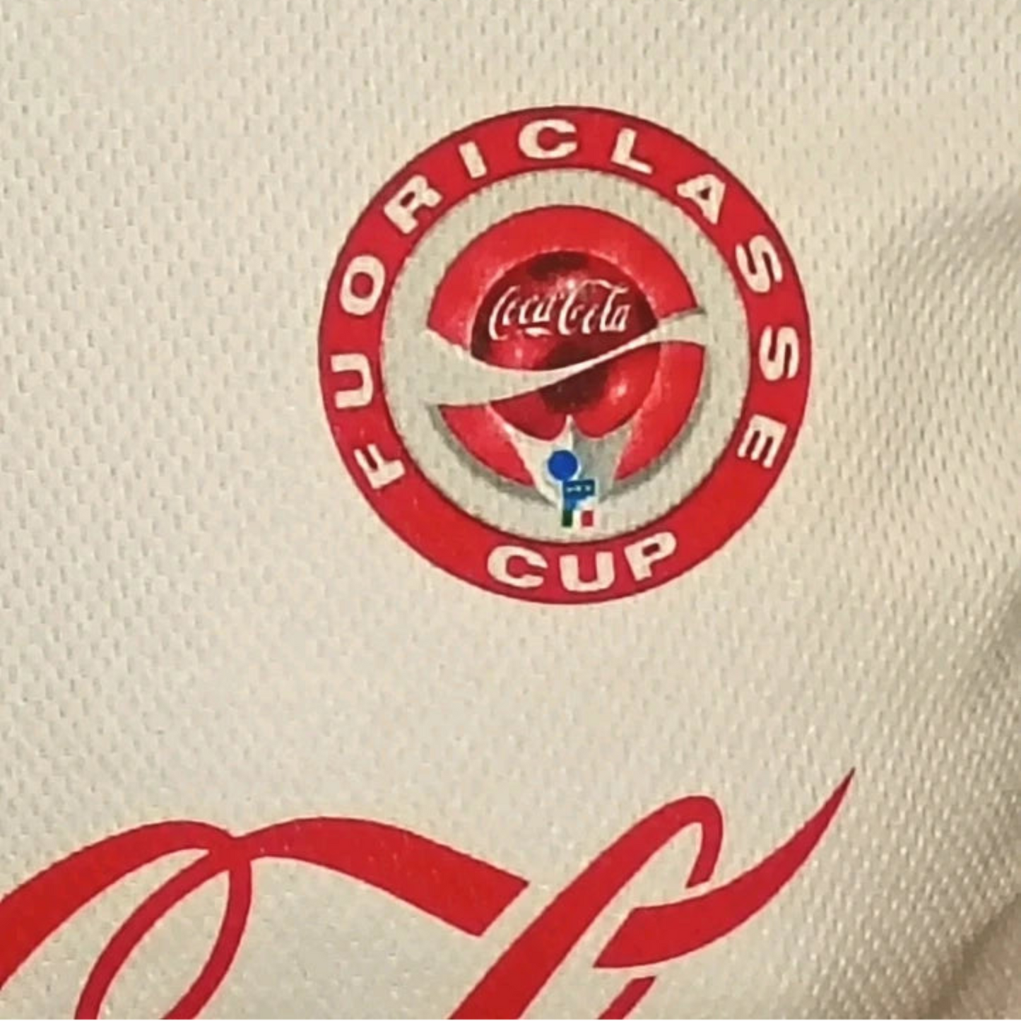 Haut Calcio Coca-Cola Fuoriclasse Cup Puma Bianco Rossa Taille M Ragazzo