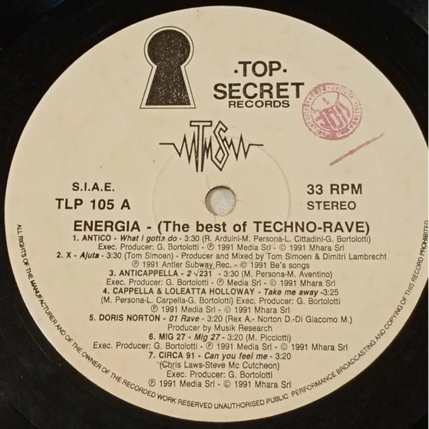 Energia: The Best of Techno-Rave – Mario Fargetta (1991)