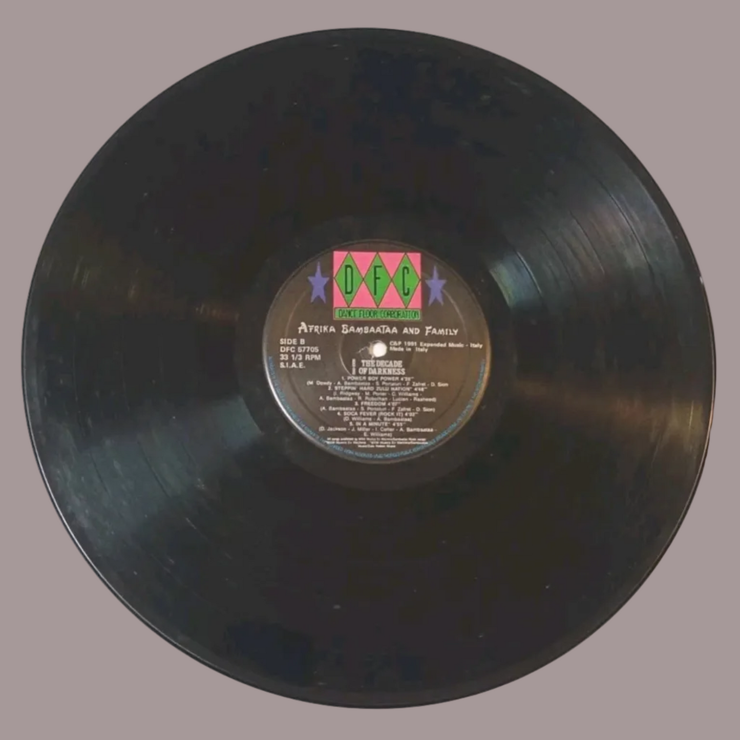 Afrika Bambaataa and Family – The Decade of Darkness (DFC, 1991)