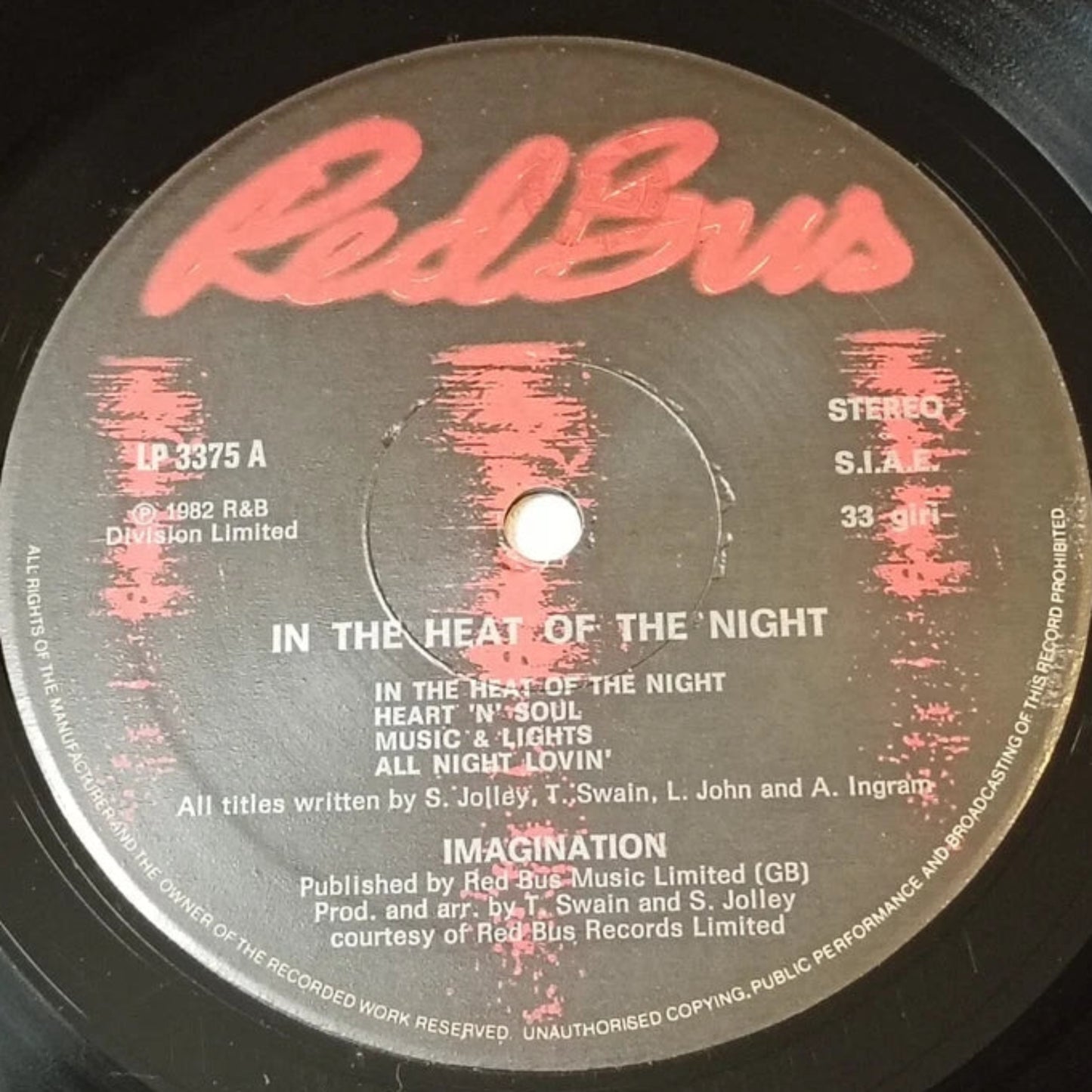 Imagination – In the Heat of the Night (R&B Division, 1982)