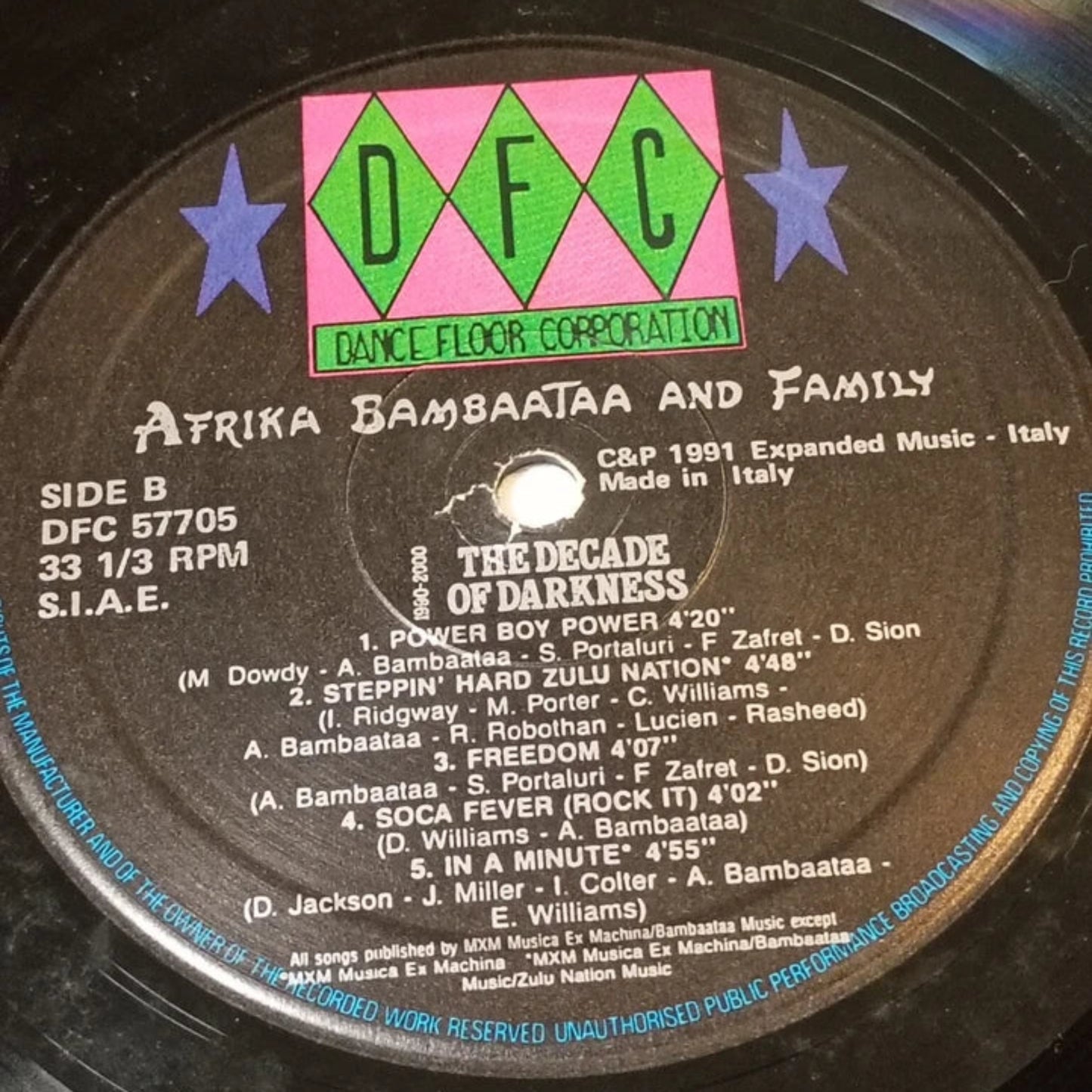 Afrika Bambaataa and Family – The Decade of Darkness (DFC, 1991)