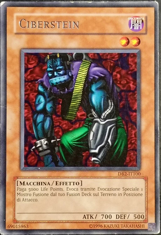Yu-Gi-Oh! Ciberstein DB2-IT100 – Rara Italiana Originale Konami