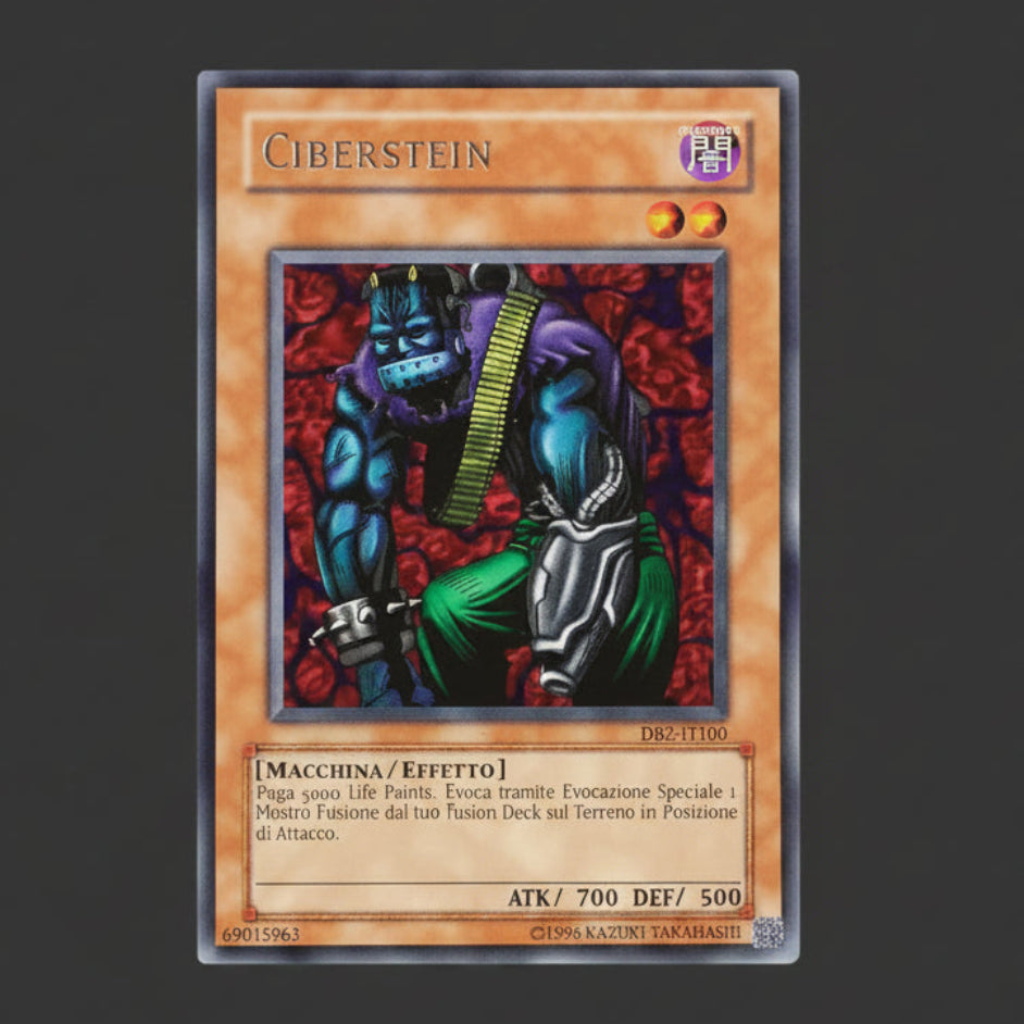 Yu-Gi-Oh! Ciberstein DB2-IT100 – Rara Italiana Originale Konami